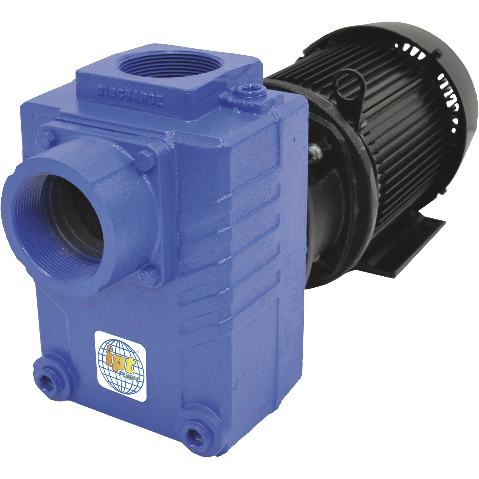 IPT Cast Iron Self-Priming Centrifugal Water Pump, 18,000 GPH, 5 HP, 3in., Model# 2878-IPT-95